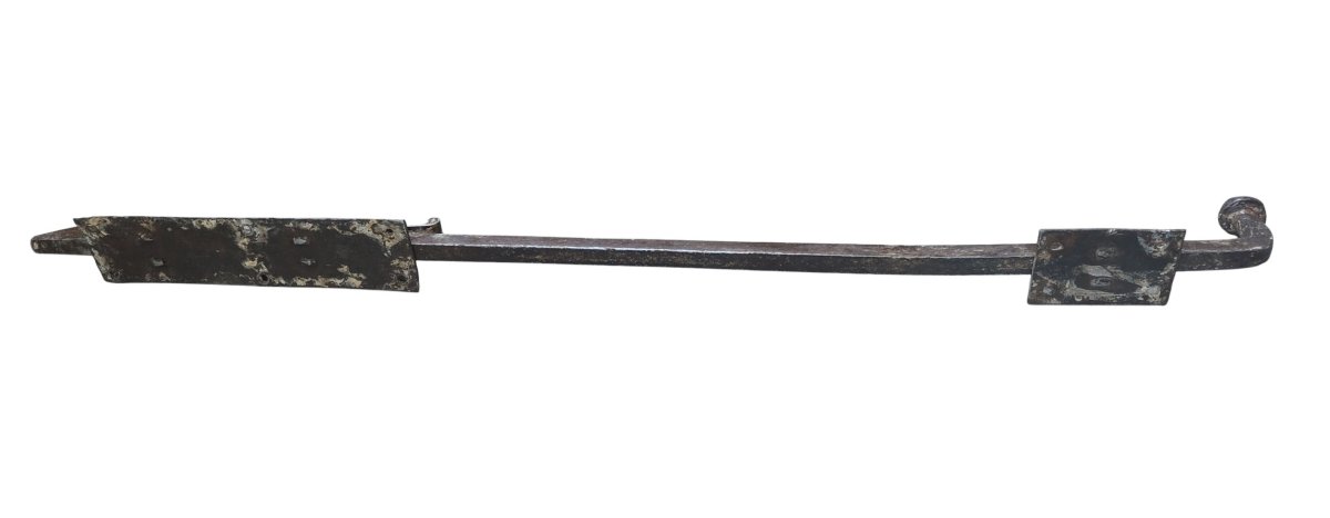 Bel chiavistello in ferro forgiato XVII-XVIII secolo-photo-4
