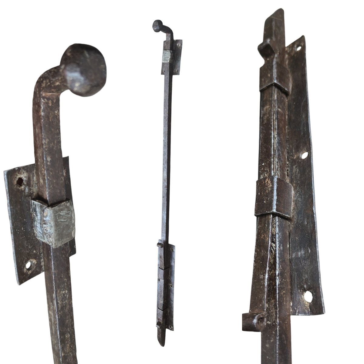 Bel chiavistello in ferro forgiato XVII-XVIII secolo