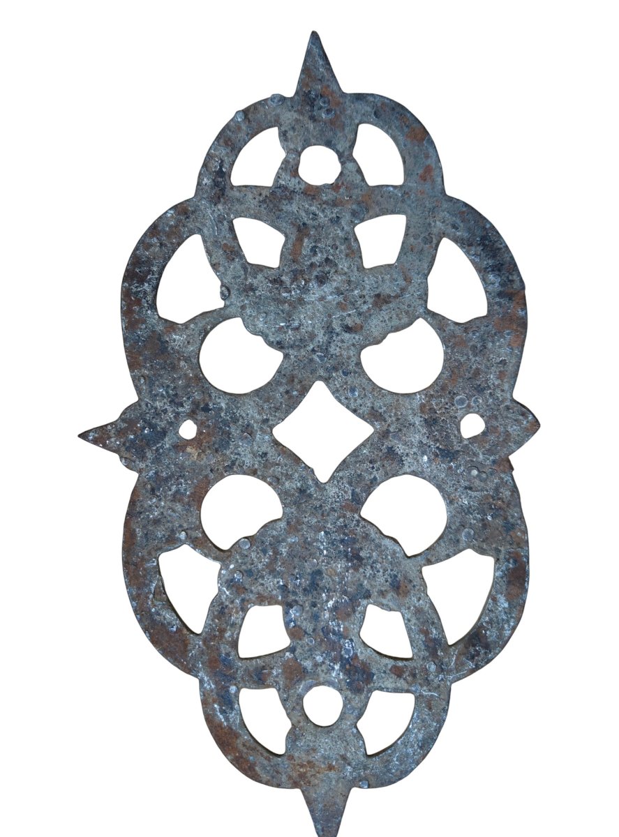 Placca in ferro forgiato ed inciso XVII secolo-photo-3
