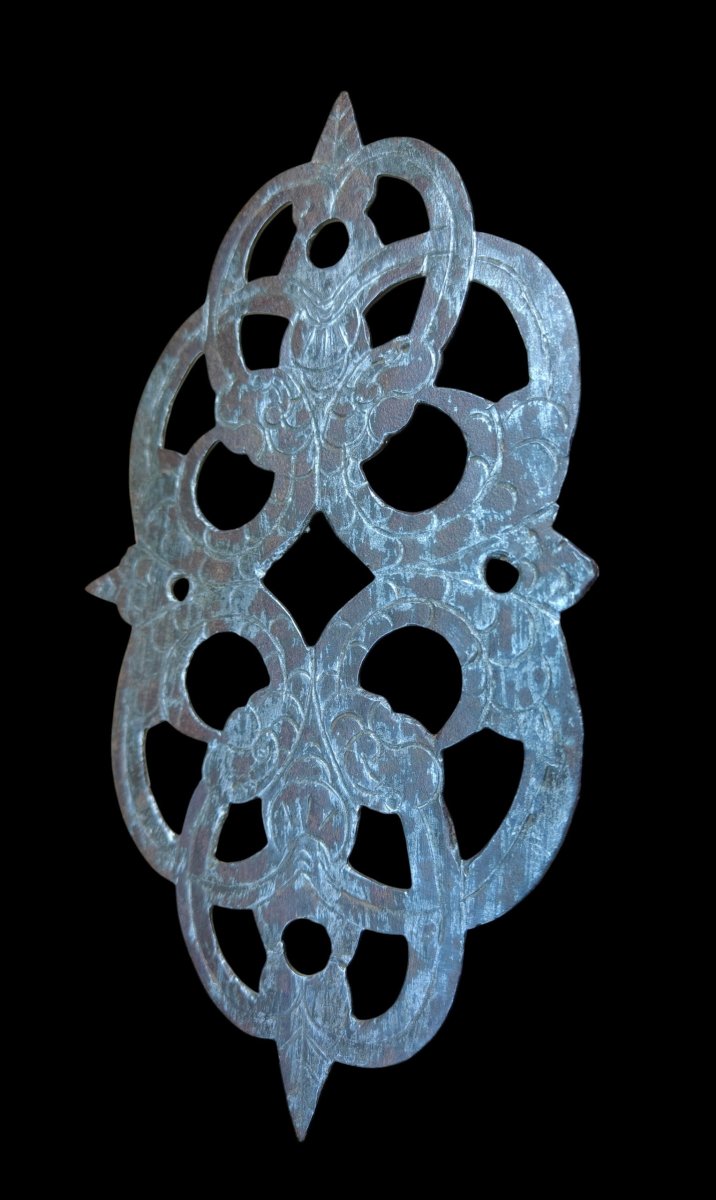 Placca in ferro forgiato ed inciso XVII secolo