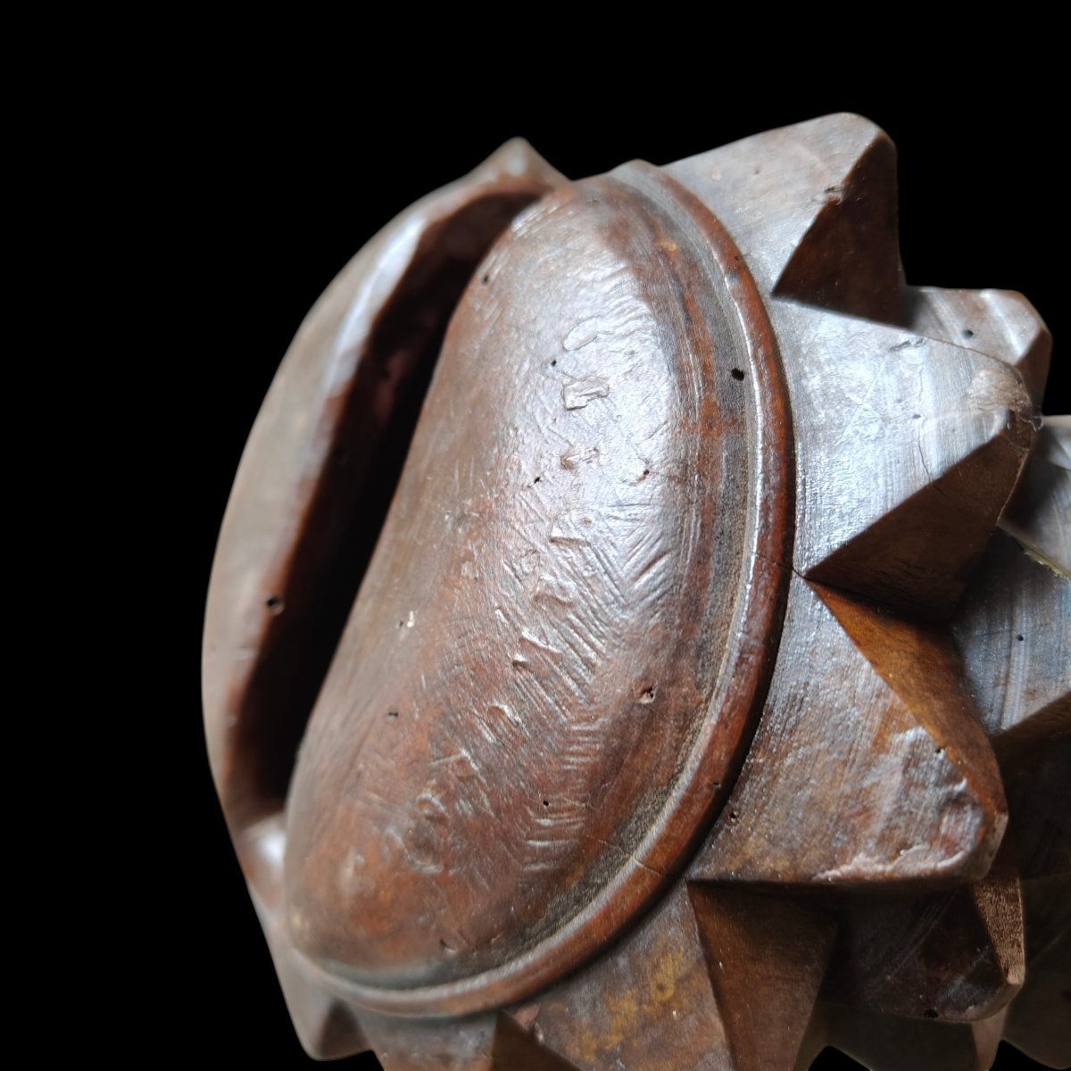 Bracciale in legno per il gioco del pallone fine XIX secolo-photo-4