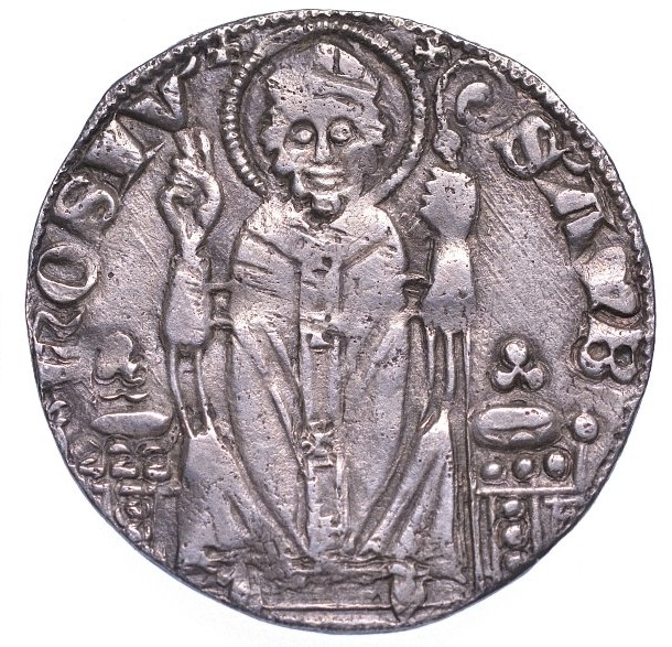 Milano 1250-1310  Ambrosino "piccolo"  in argento-photo-2