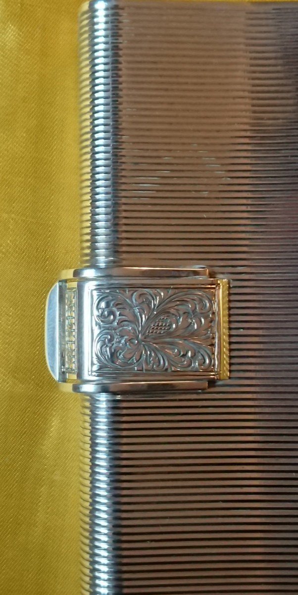 Astuccio porta trucchi in argento decò g 450-photo-1