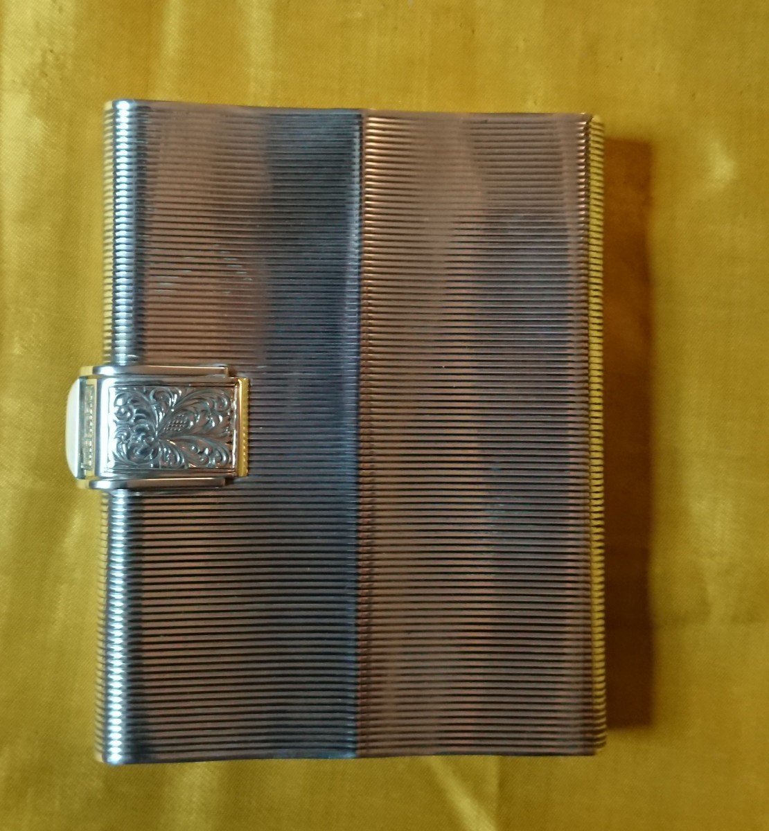 Astuccio porta trucchi in argento decò g 450