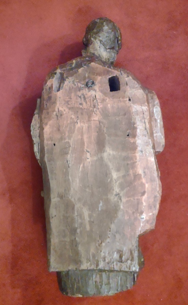 San Giorgio uccide il drago scultura in legno policroma XV secolo-photo-7