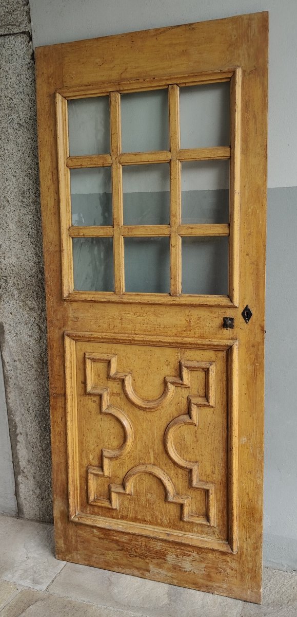 Porta barocca Piemontese laccata con vetri sofffiati-photo-2