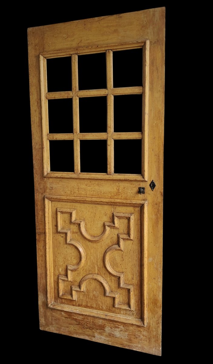 Porta barocca Piemontese laccata con vetri sofffiati-photo-3