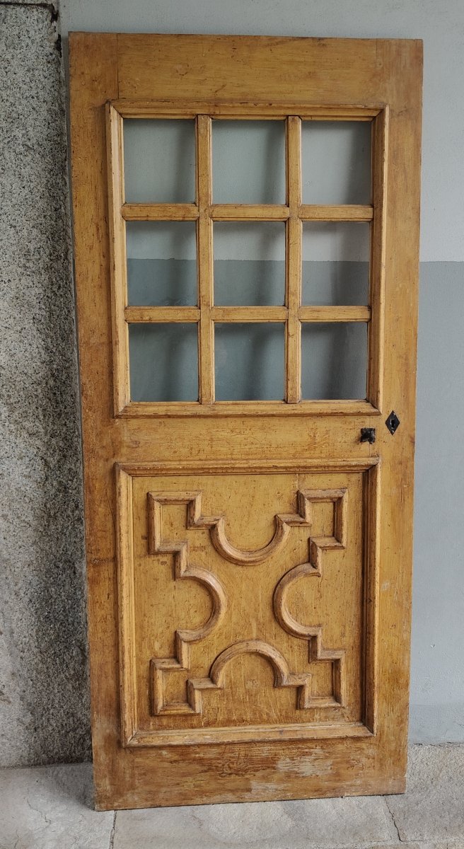 Porta barocca Piemontese laccata con vetri sofffiati-photo-4