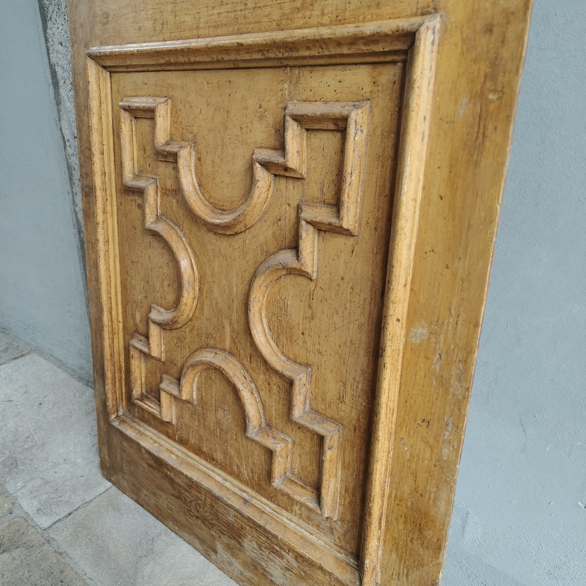 Porta barocca Piemontese laccata con vetri sofffiati-photo-4