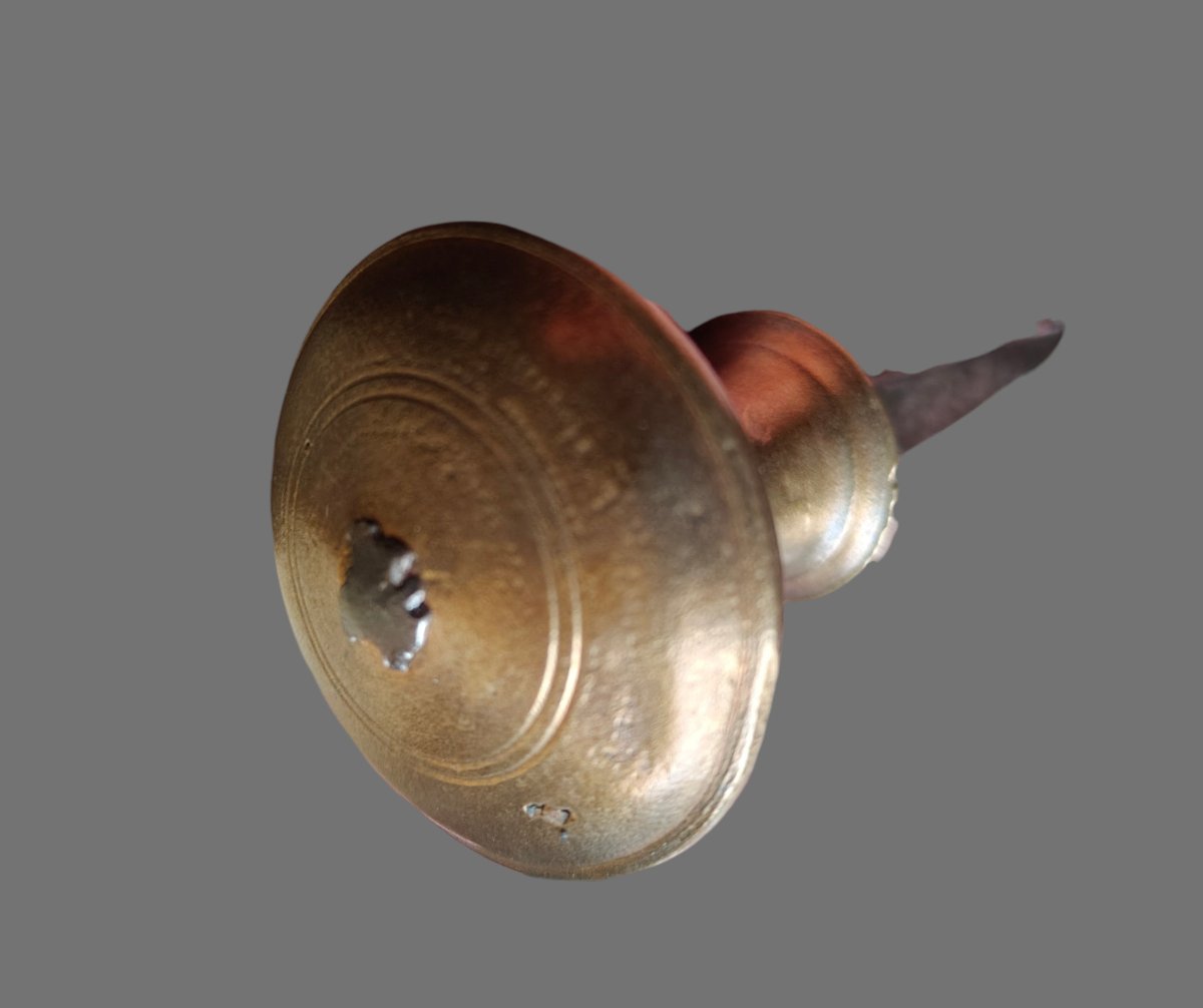 Pomolo in ottone e ferro forgiato da mobile