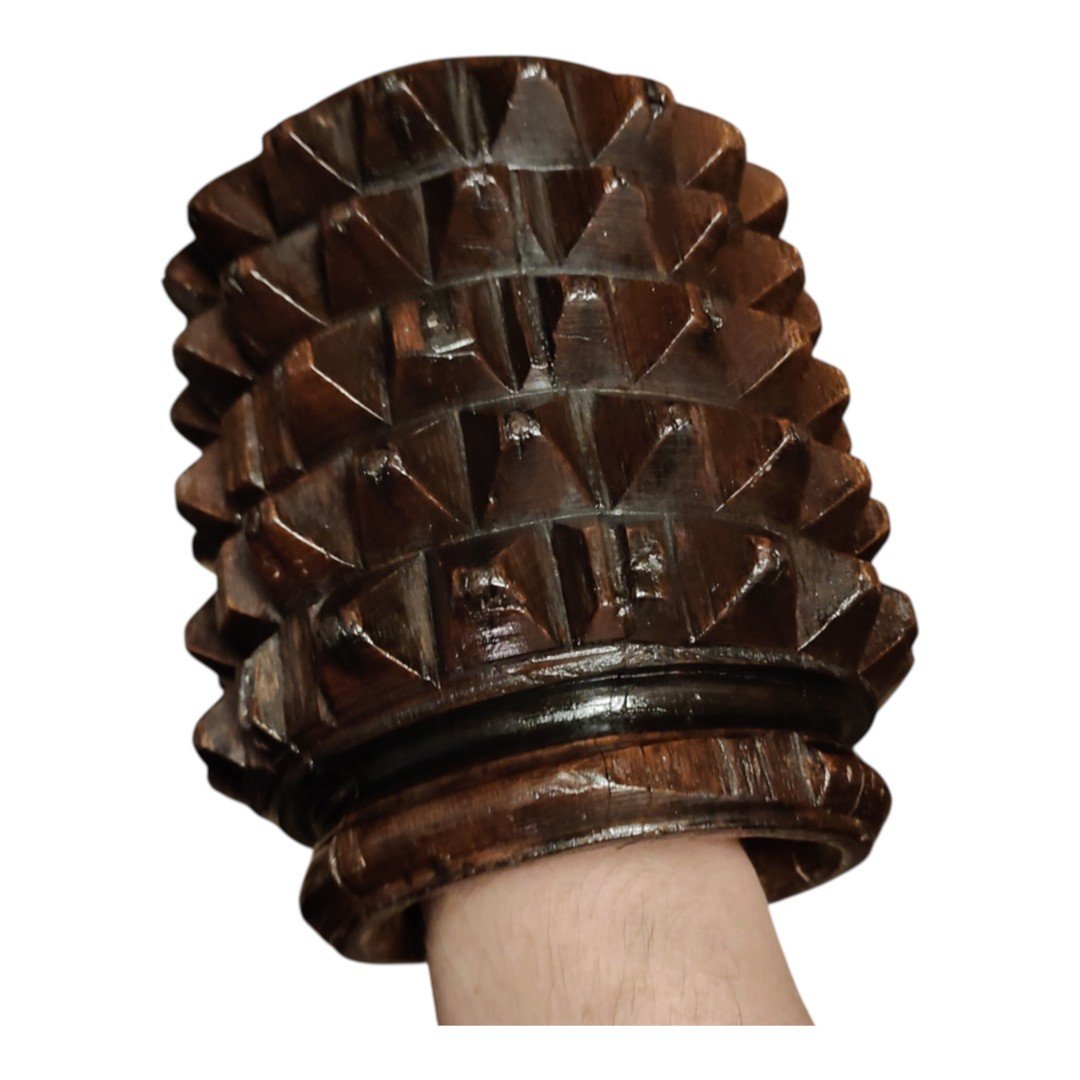 Inusuale bracciale per il gioco del pallone fine XIX secolo-photo-4