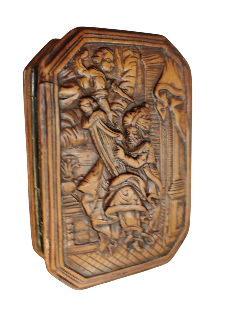 Importante tabacchiera in bosso XVII-XVIII secolo -photo-2
