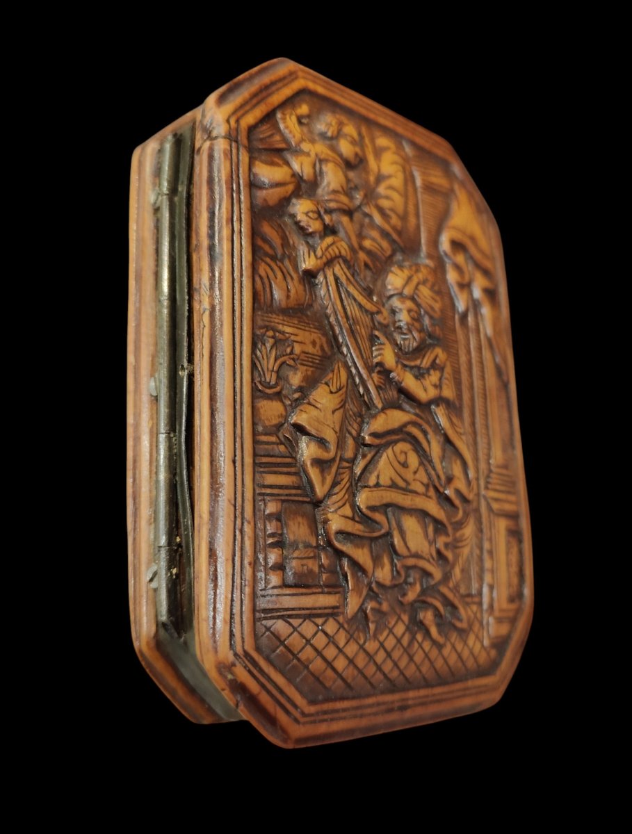 Importante tabacchiera in bosso XVII-XVIII secolo -photo-3