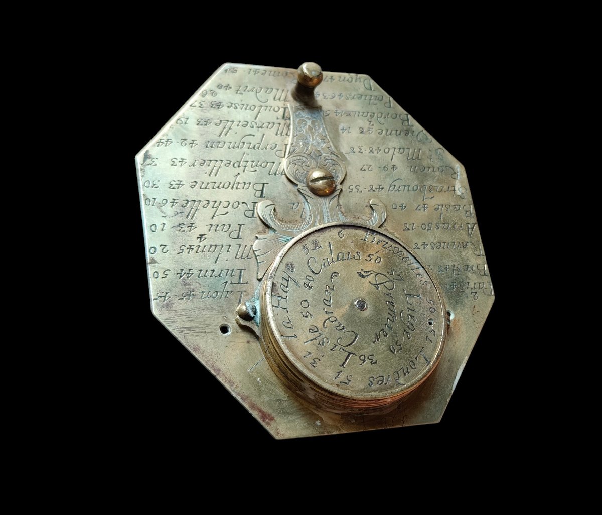 Orologio solare tascabile Butterfiel à Paris  1700 circa-photo-3