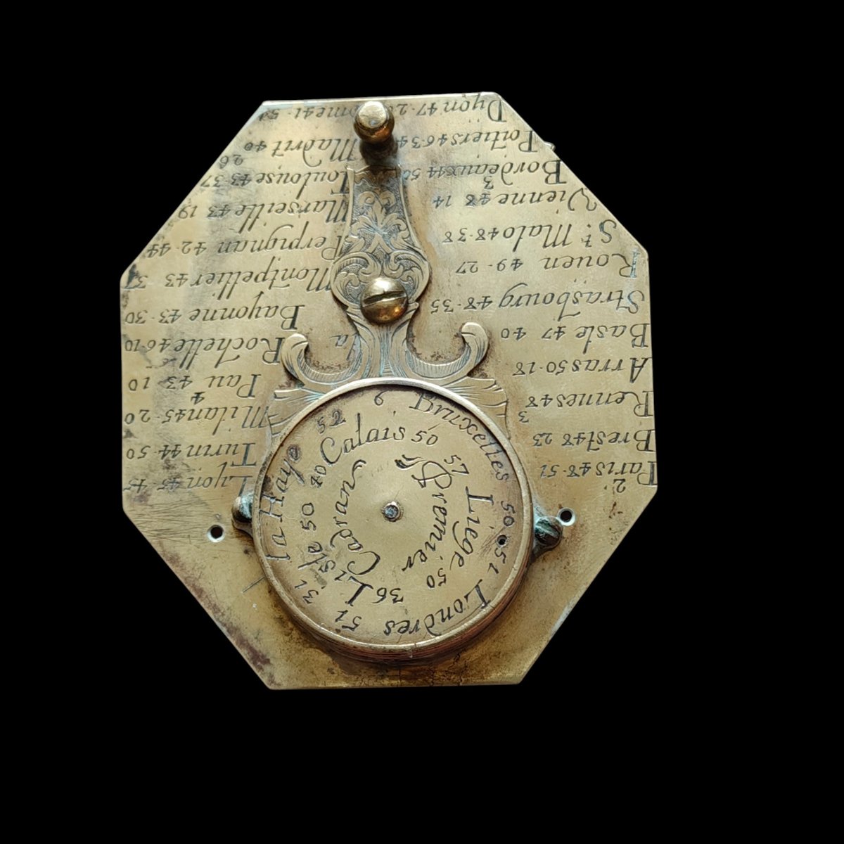 Orologio solare tascabile Butterfiel à Paris  1700 circa-photo-4