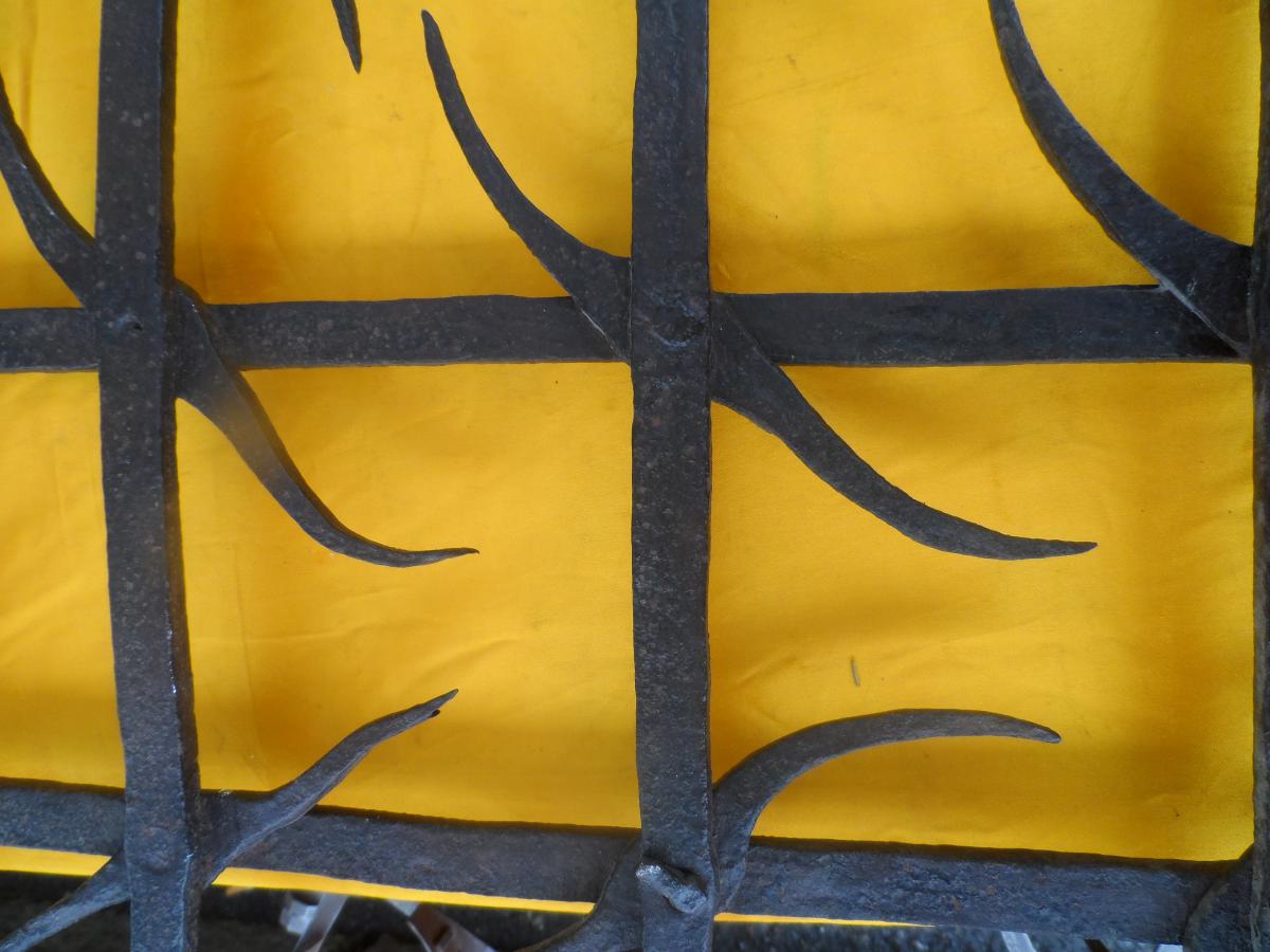 Grille En Fer Forgé XVIe Siècle-photo-3