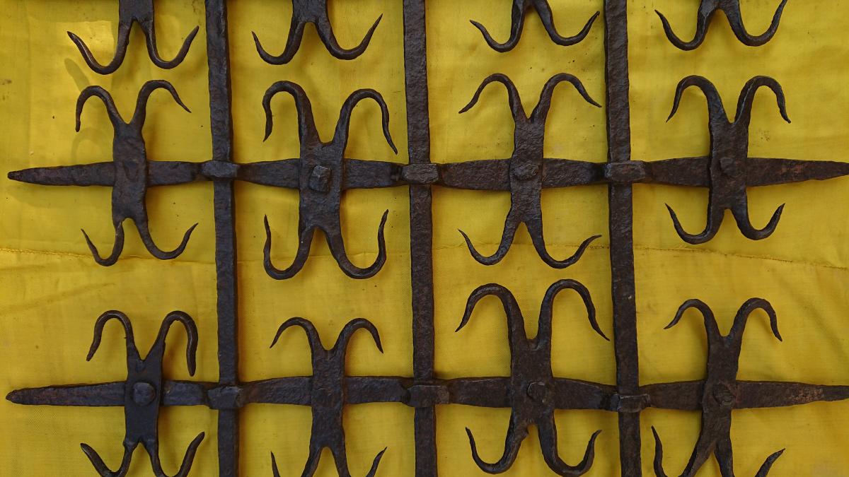 Grille en fer forgé XVIe siècle-photo-4