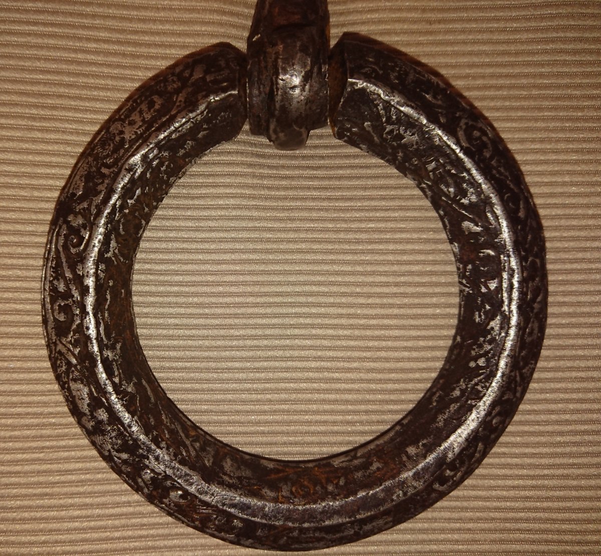 Important Heurtoir En Fer Forgé Et Ciselé XVe Siècle 