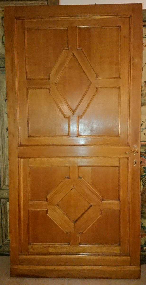 3 Panneaux Italiens Peints XVIIIe Siècle Montës Sur Porte Modernes-photo-6