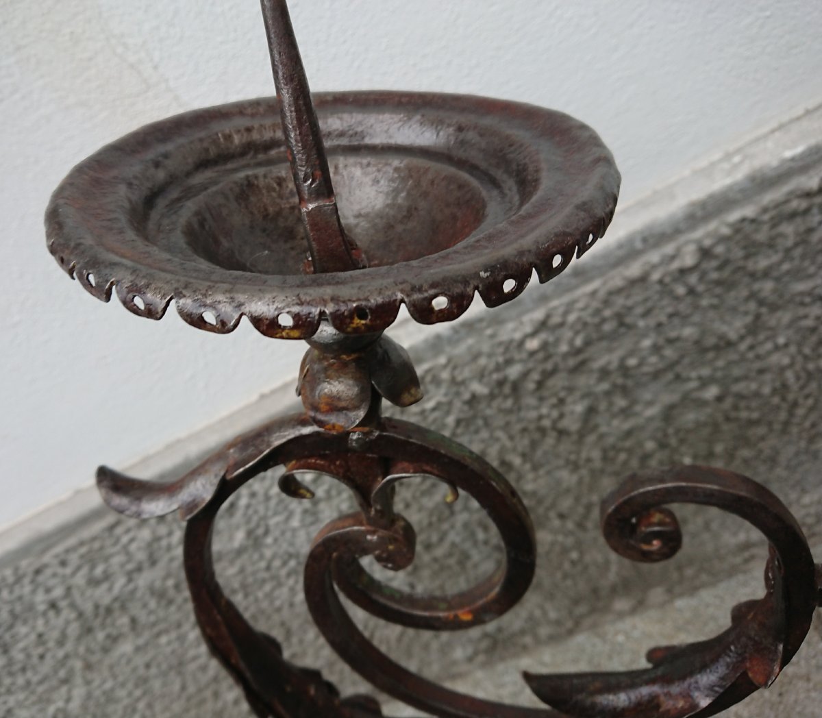 Paire De Bras De Lumière En Fer Forgé -photo-5
