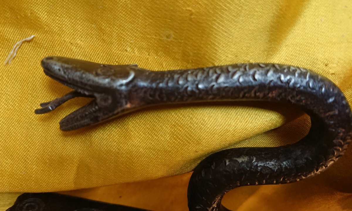 Heurtoir Zoomorfe XVIIe Siècle-photo-2