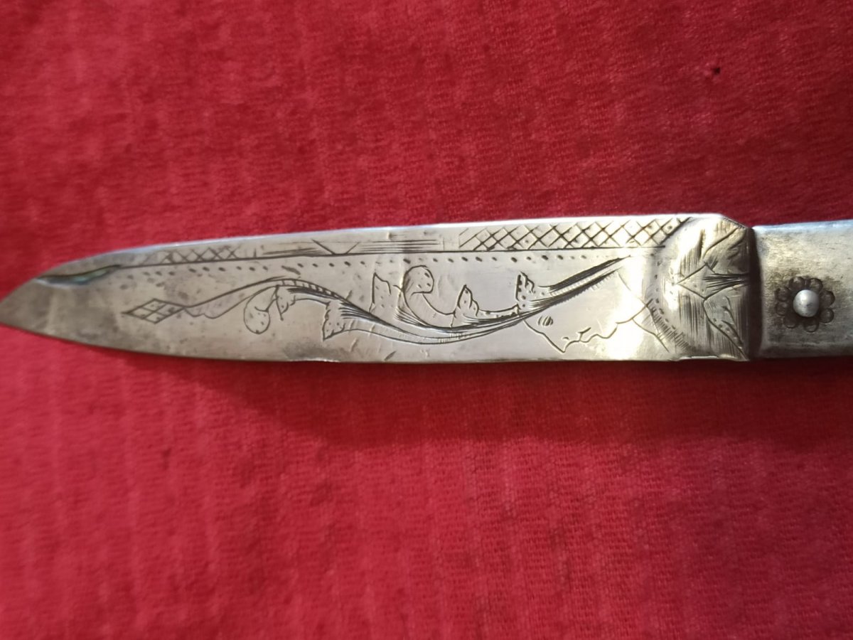 Set De Couteau Et Forchette En Fer Et Argent-photo-5