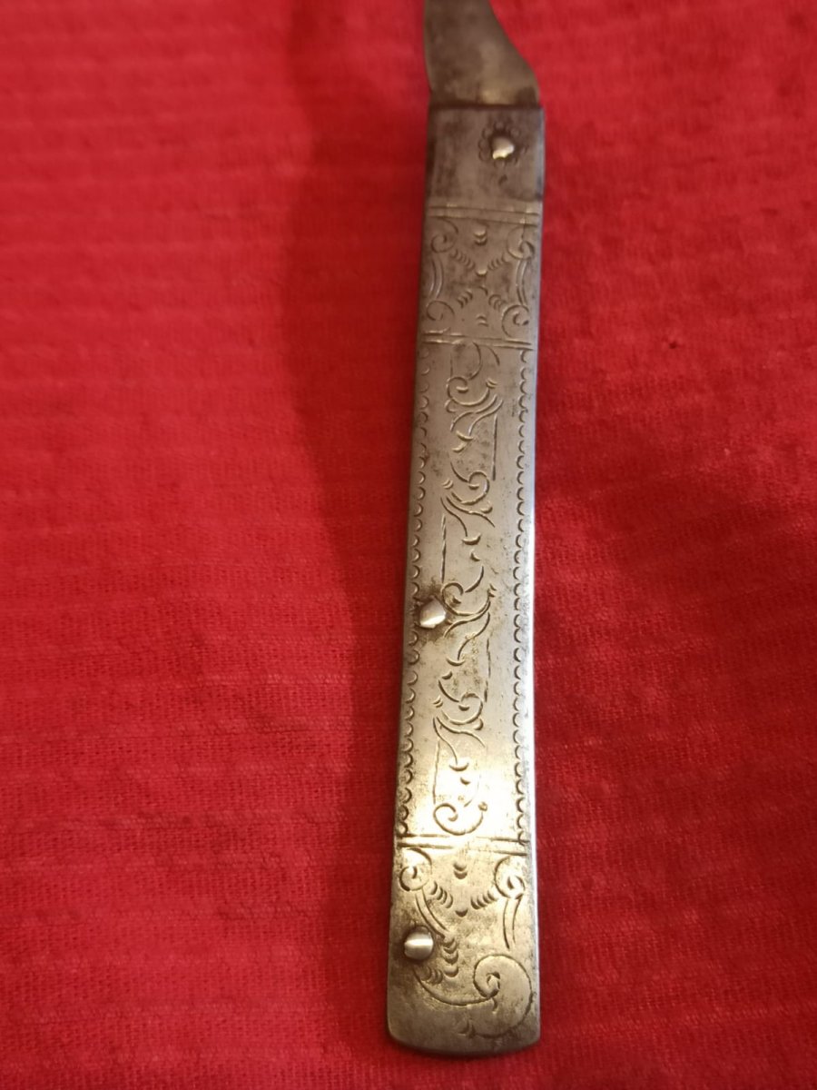 Set De Couteau Et Forchette En Fer Et Argent-photo-6