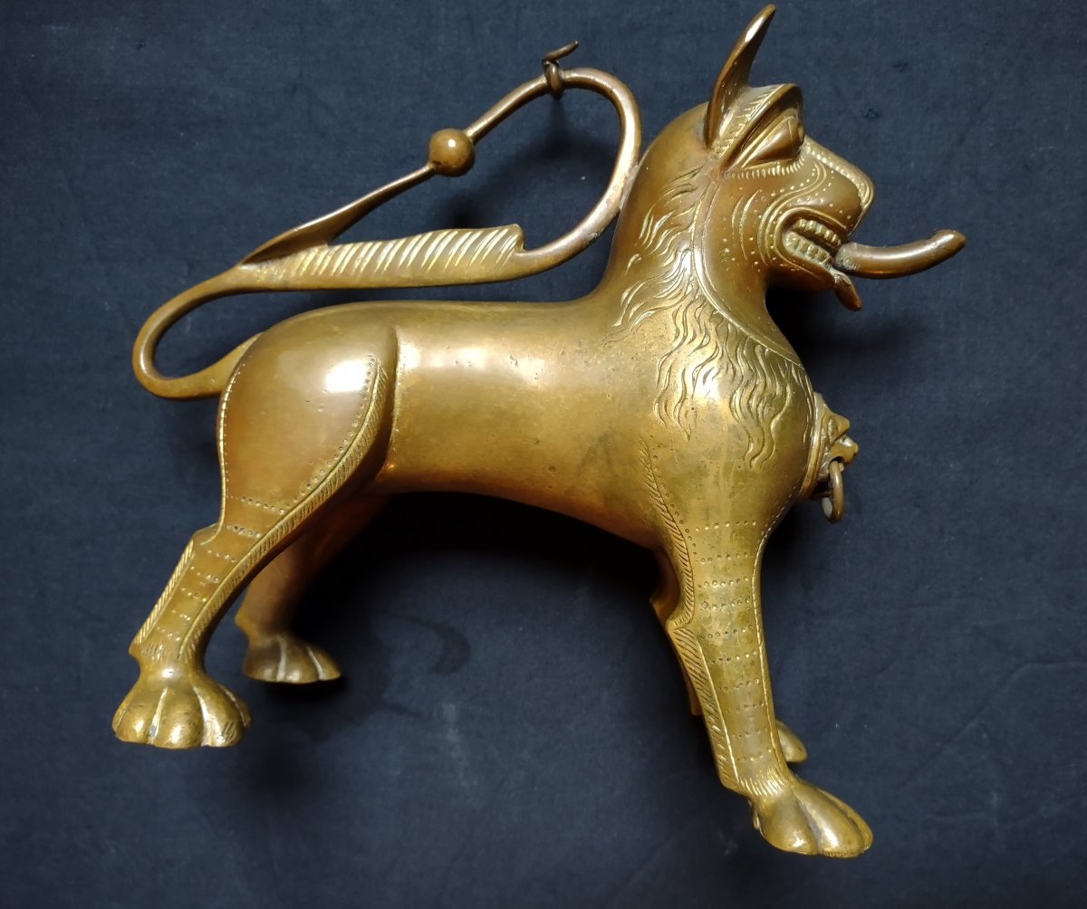 Aquamanile En Bronze XVIe Siècle-photo-2