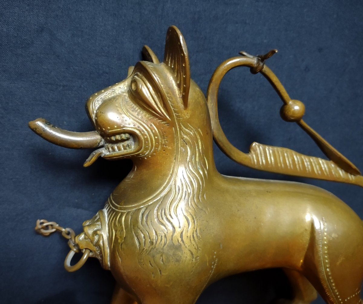 Aquamanile En Bronze XVIe Siècle-photo-4