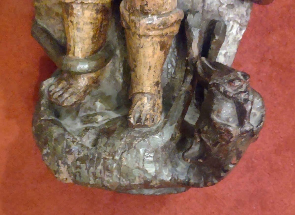 Sculpture Représentant Saint George XVe Siècle-photo-2