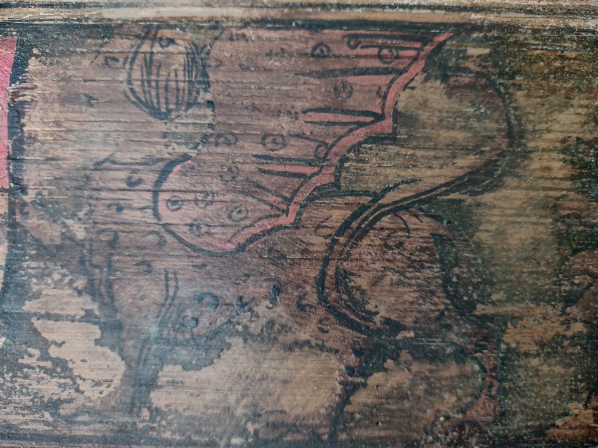 02 Panneaux En Bois Peint Renaissance Italienne-photo-1