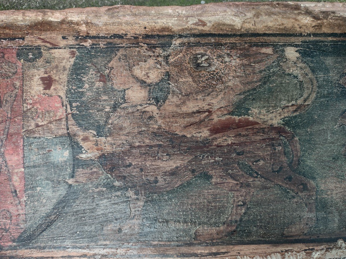 02 Panneaux En Bois Peint Renaissance Italienne-photo-2