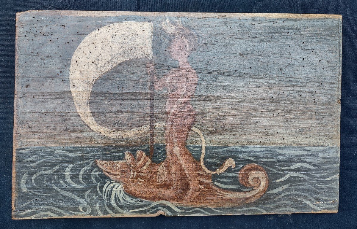 Panneau En Bois Peint Renaissance Italienne-photo-2
