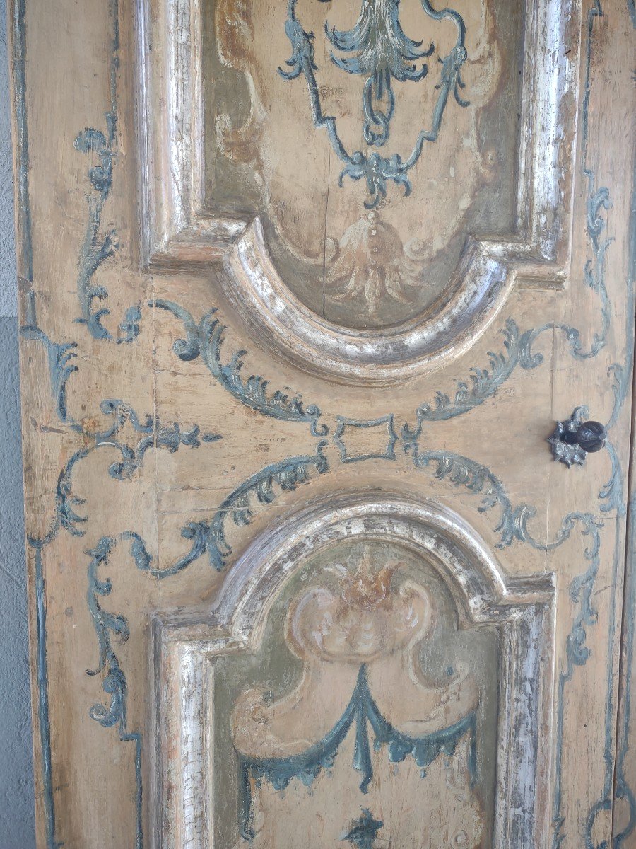 Importanta porta napoletana dipinta con figure e decori in stile Luigi XV-photo-3