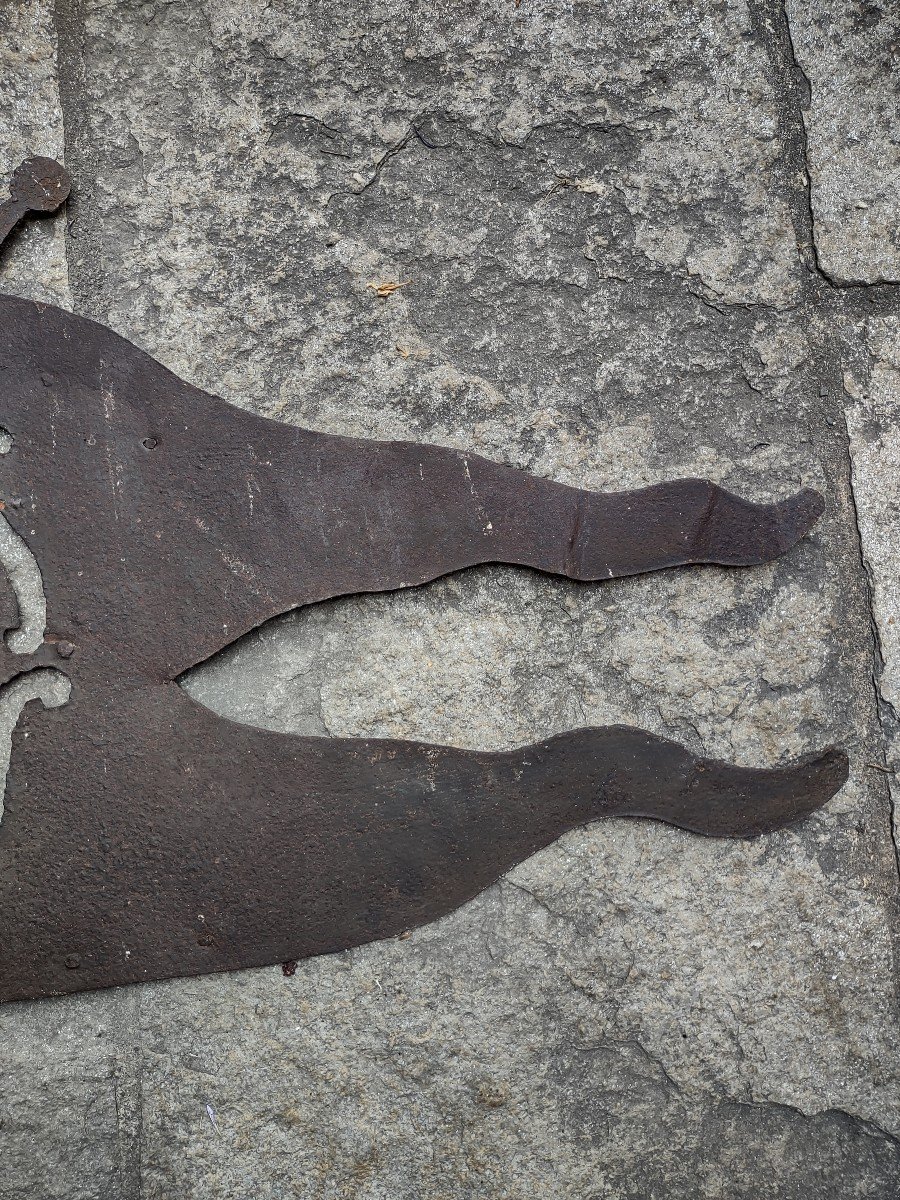 Banderuola in ferro forgiato XVII-XVIII secolo -photo-2