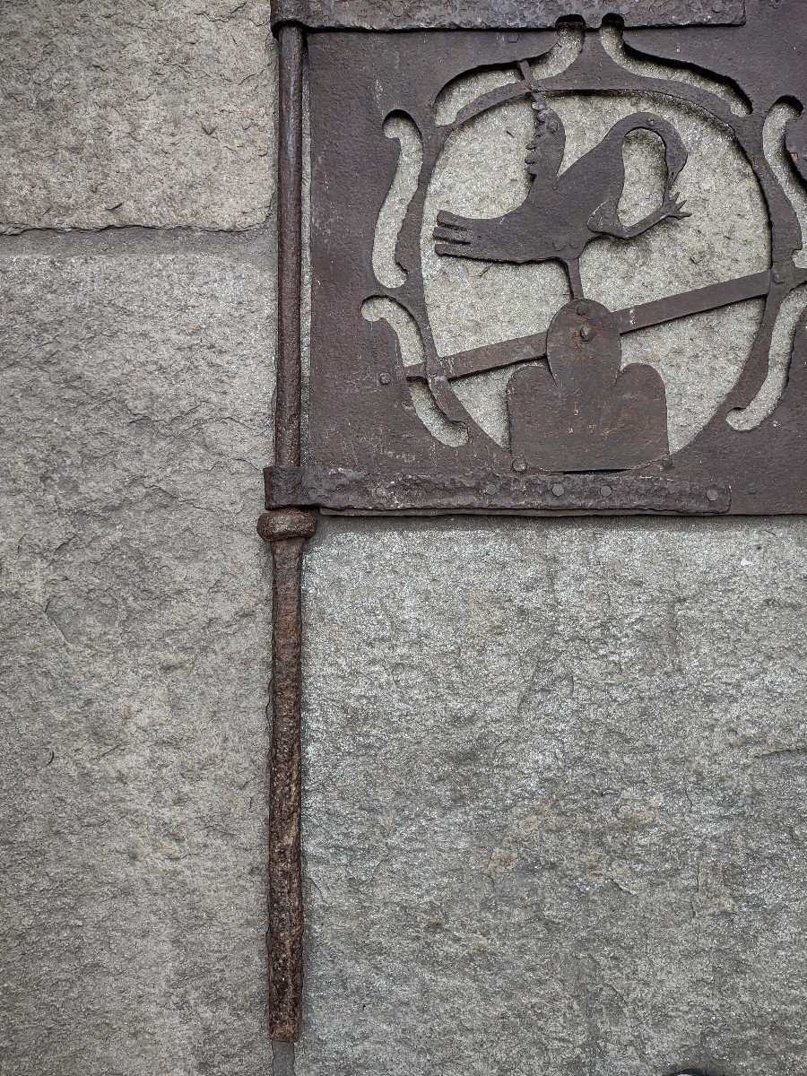 Banderuola in ferro forgiato XVII-XVIII secolo -photo-3