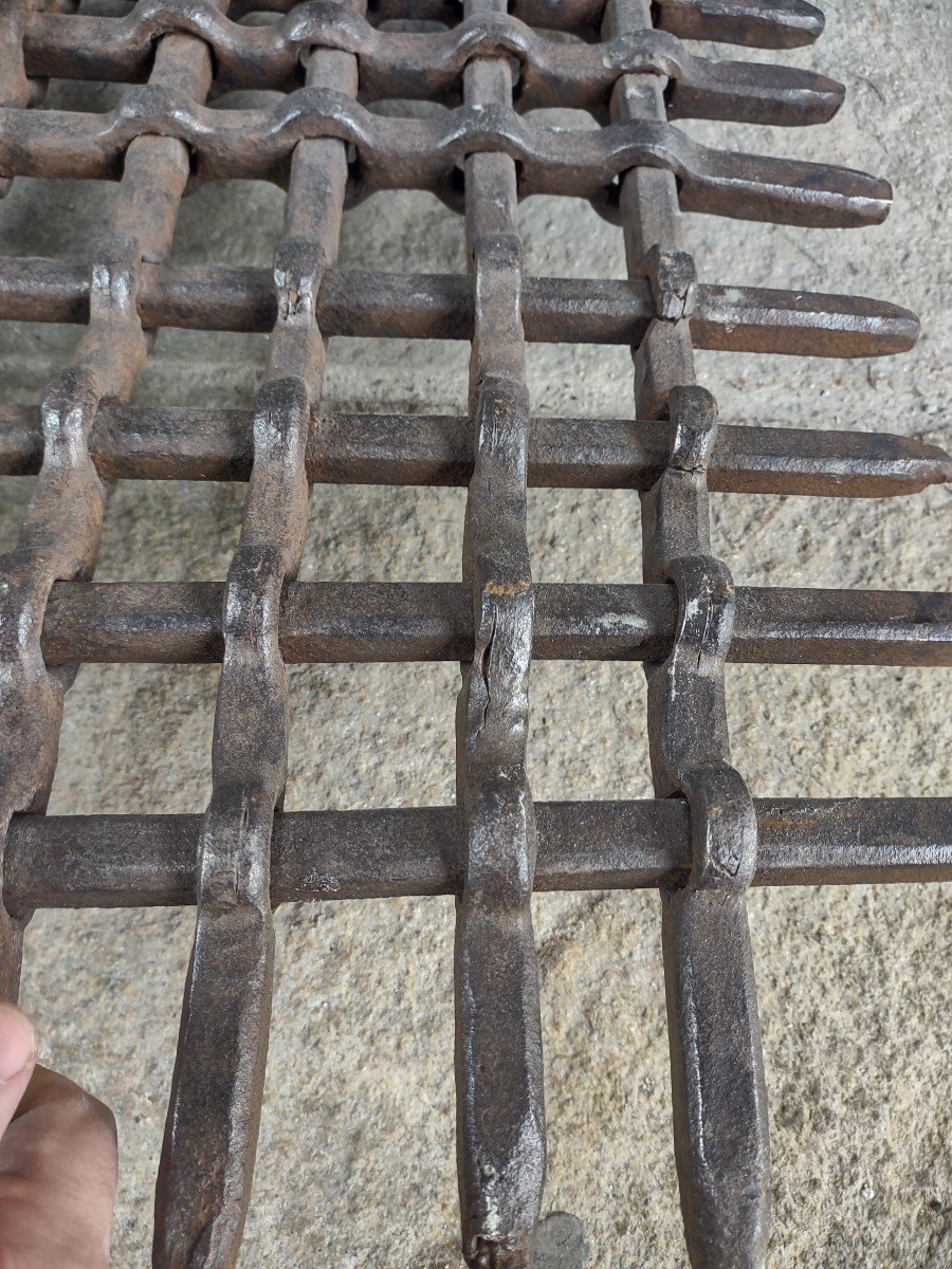 Petite Massive Grille En Fer Forgé Haute époque -photo-2
