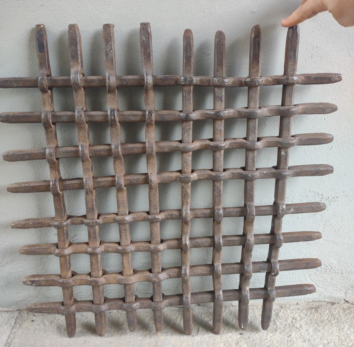 Petite Massive Grille En Fer Forgé Haute époque -photo-1