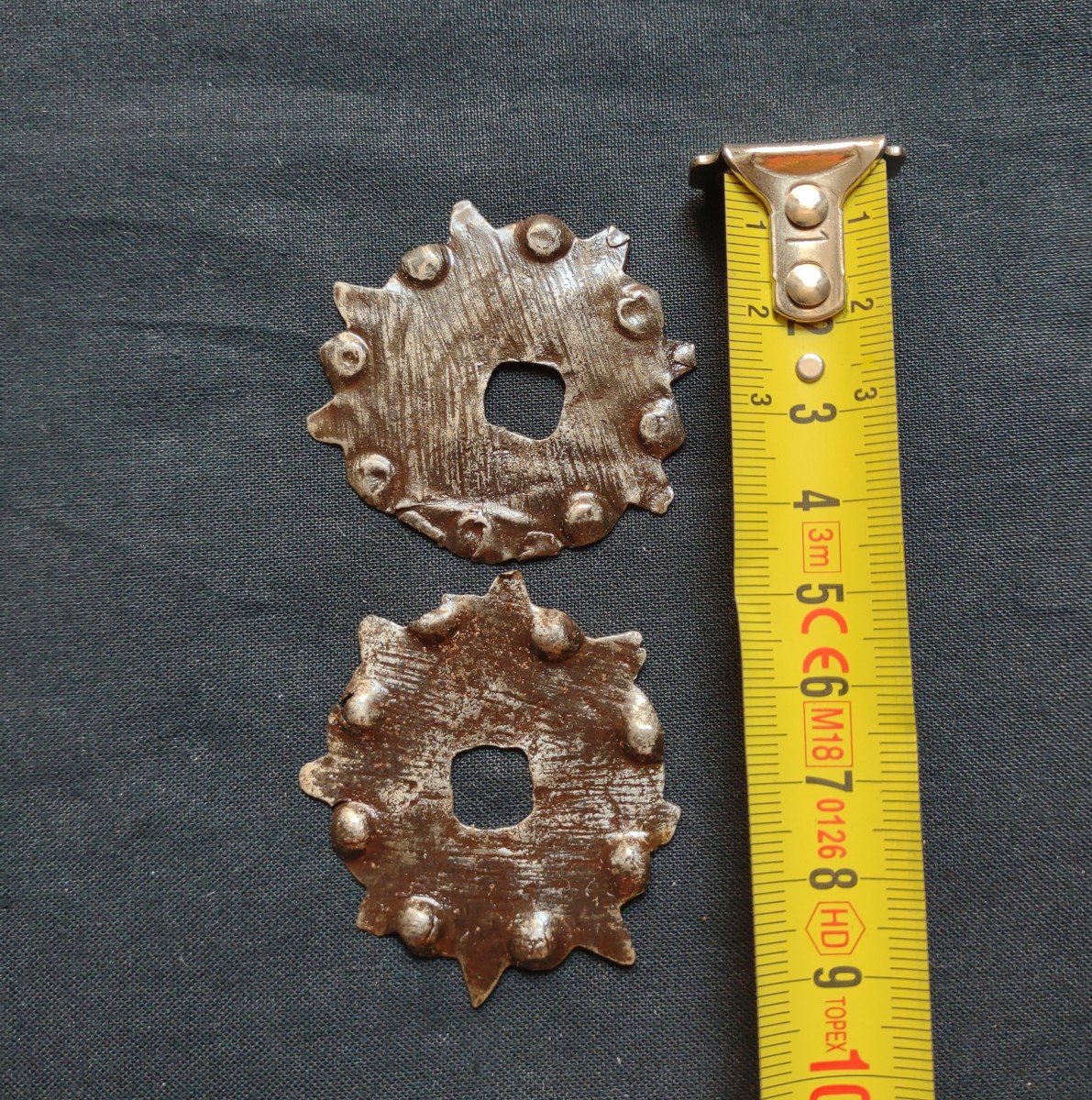 Piccola maniglia in ferro forgiato XVII secolo -photo-4