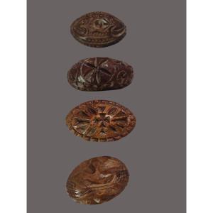 Collezione di 4 marche da pane piemontesi