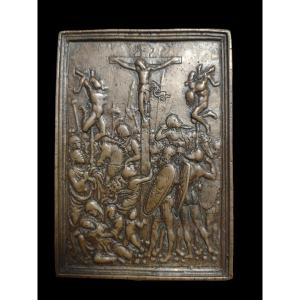 Crocifissione su bronzo realizzata da Galeazzo Mondella detto 