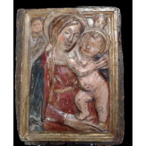 Madonna col Bambino in cartapesta, Italia Centrale XVII secolo 