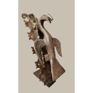 Battiporta zoomorfo in ferro forgiato inizio XVII secolo 