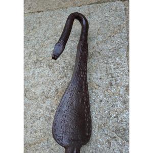 Grande elemento zoomorfo di carro agricolo in ferro forgiato XVIII secolo