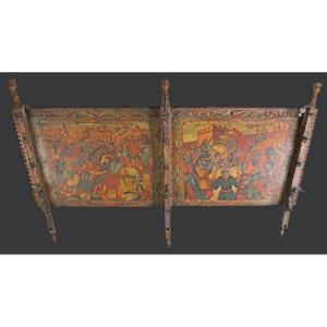 Splendida sponda di carretto siciliana firmata da Domenico Ducato e Paolo Gagliardo