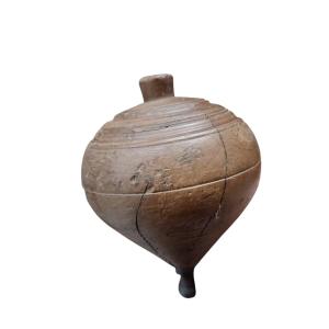 Grande trottola in bosso tornito XIX secolo