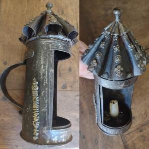 Lanterna  in ferro forgiato XVI secolo 