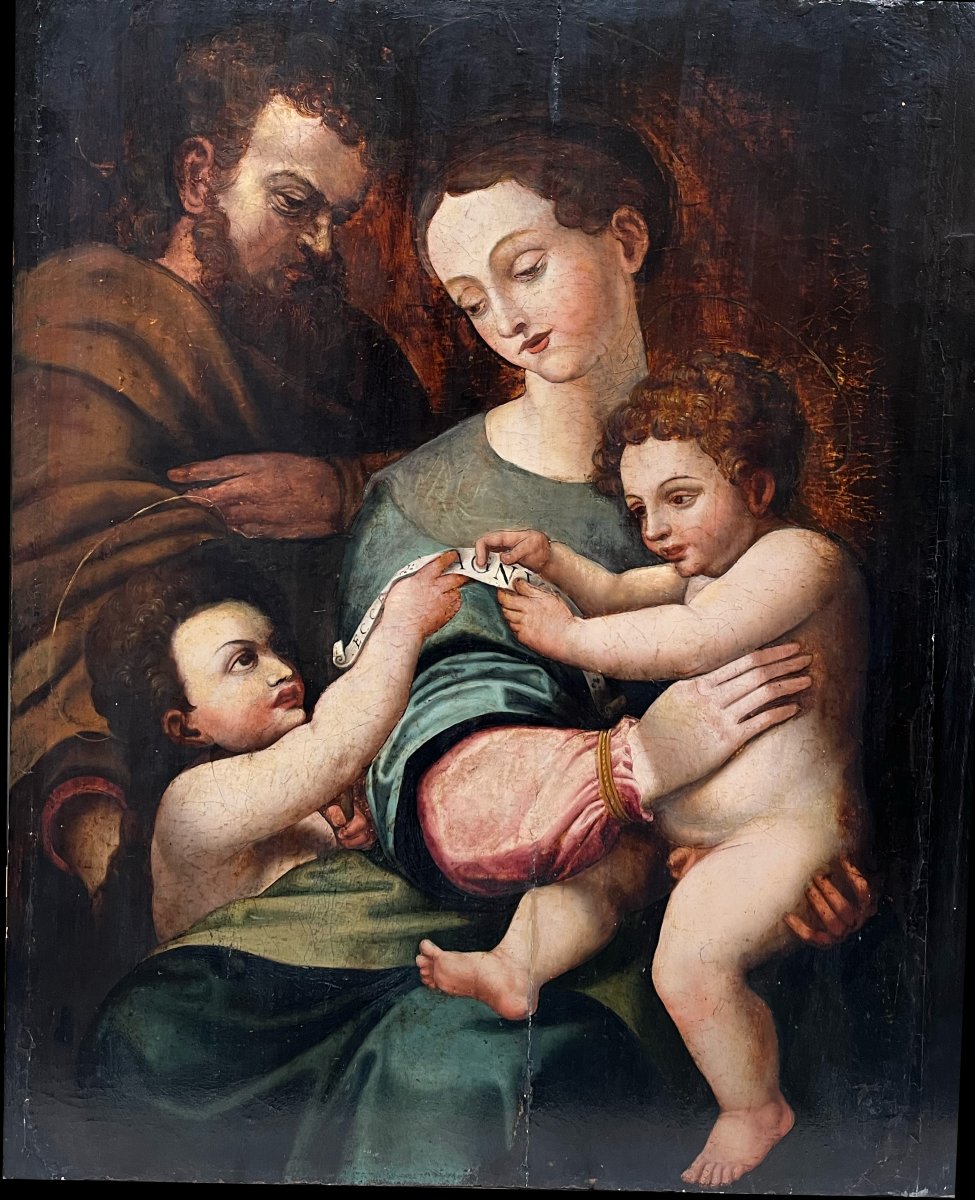 Dipinto di Sacra Famiglia. -photo-2