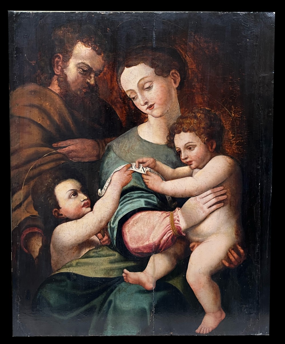 Dipinto di Sacra Famiglia. 