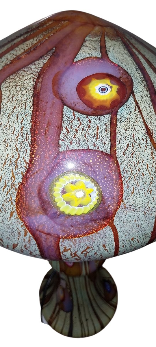 Lampada in vetro soffiato di Murano, anni ’70 – E. Nason & G. Radi-photo-8